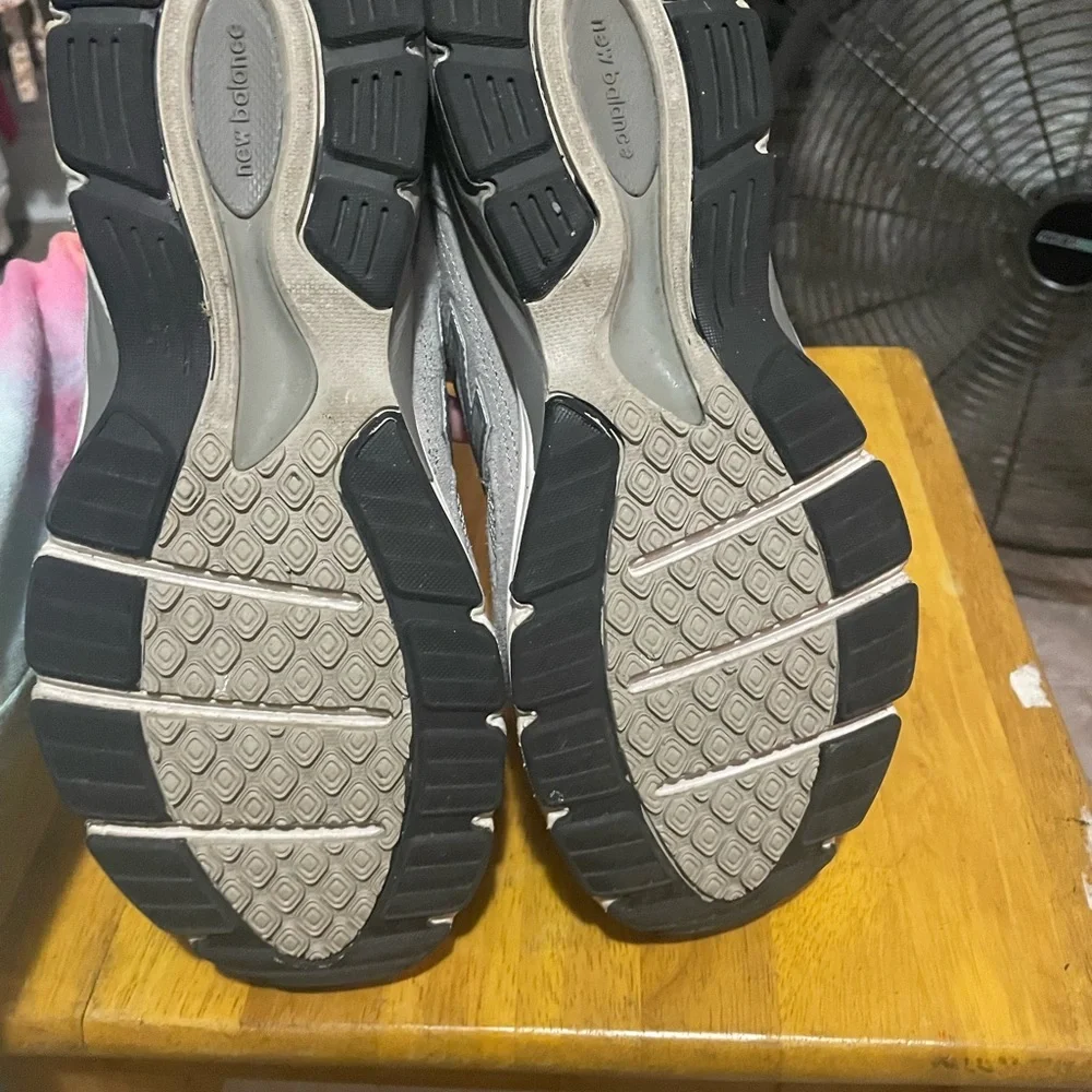 New Balance Gray and White Sneakers